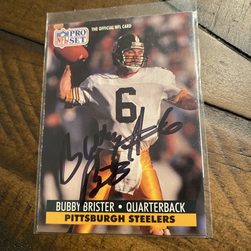 Pittsburgh Steelers auto 3 Bubby Brister Bryant Mcfadden,Bryan Hinkle,