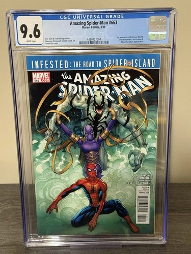 Amazing Spider-Man #663 CGC 9.6 White Pgs (Marvel 2011) 1st App New Wraith