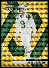 Greg Zuerlein 2025 Panini Mosaic Reactive Yellow Prizm #191 New York Jets