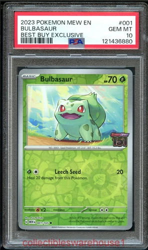 Pokemon Best Buy Promo Bulbasaur 001 PSA 10