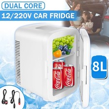 8L Mini Fridge Table Top Electric Cooler Portable Ice Box for Bedroom Office Car