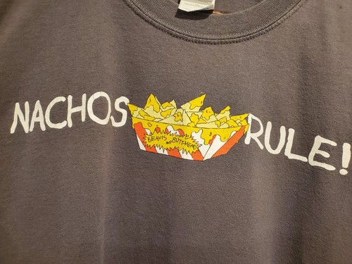 Vintage 2004 Beavis And Butthead Nachos Rule Shirt Size XL - Picture 8 of 8