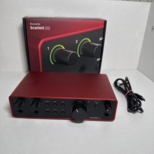 Focusrite Scarlett 2i2 USB-C Audio Interface 4th Gen Red
