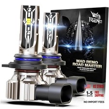 Bulb Fog Light 6500K White Fanless In Line Auxiliary Fog Bulbs Plug and 9012