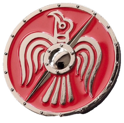 Odins Rabe Wikinger Schild Pin Anstecker