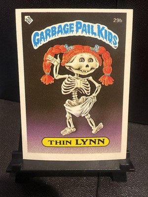 1985 Topps Garbage Pail Kids Series 1 (UK) #29b Thin Lynn