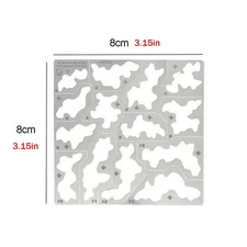 1/35 1/100 Steel Forest Camouflage Stenciling Template Spray Craft Model Tool B