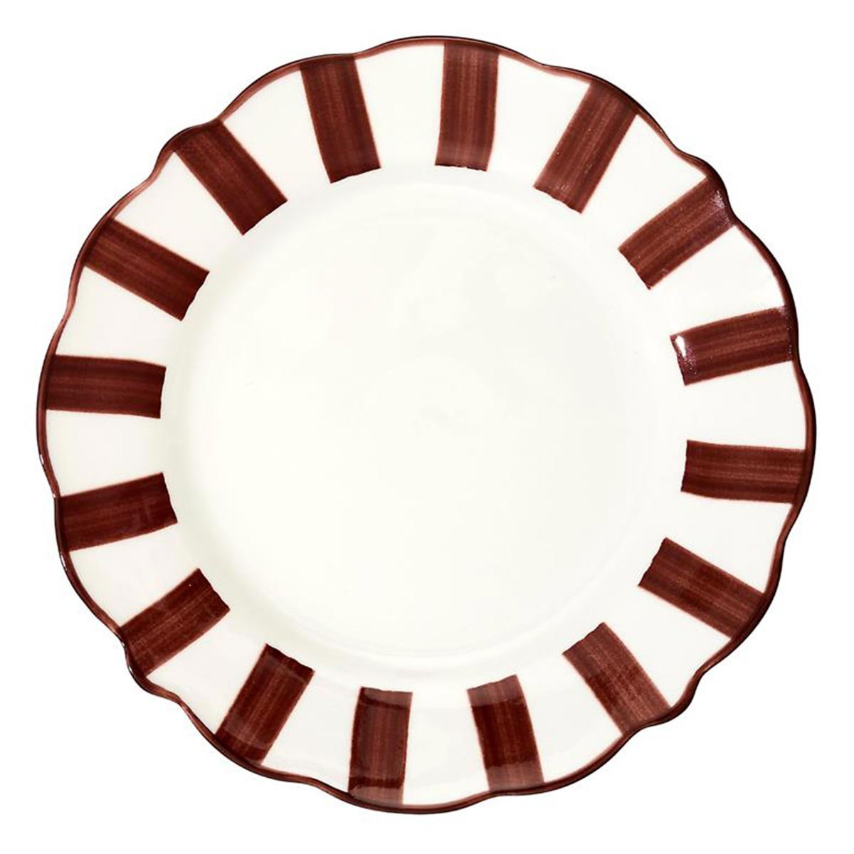 Assiettes à dessert Cleo 19cm bordeaux pour sublimer vos tables de brunch