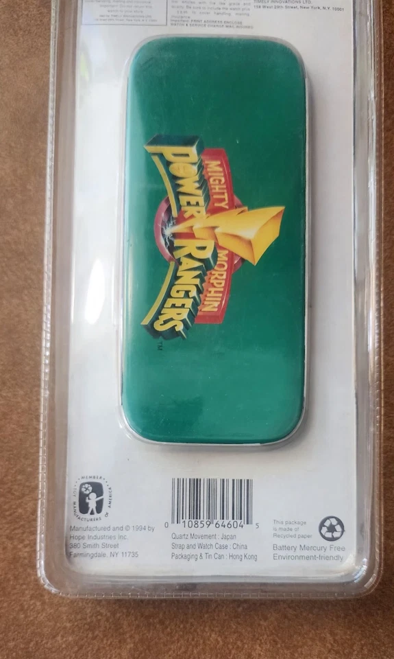 Mighty Morphin Power Rangers White Collectors Series Quartz Analog Watch Sealed - Image 2 of 4