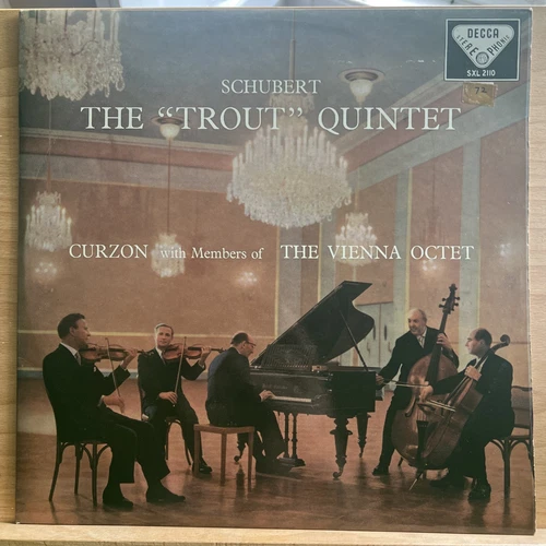 Schubert Trout Quintet DECCA SXL 2110 Grooved Wideband Labels NEAR MINT