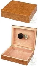 Humidor Supreme Travel Cigar Humidor Wood Box, Riviera Brown - 20 Cigars Storage