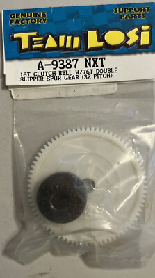 Team Losi A-9387 NXT 18T Clutch Bell 76T Double Slipper Spur Gear 32 Pitch