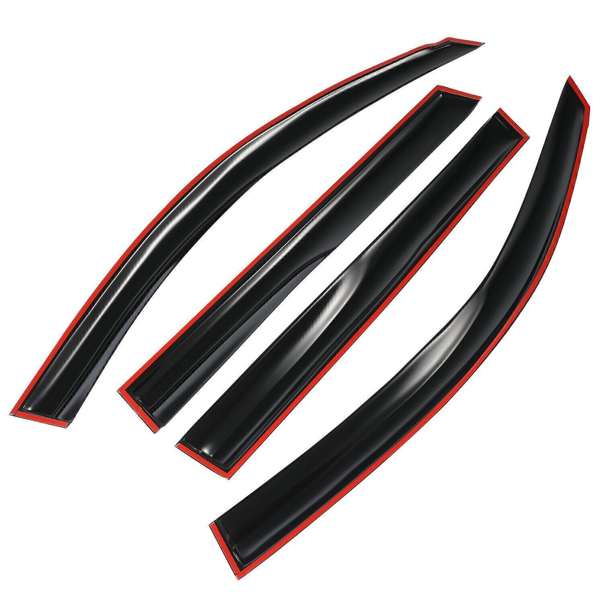 For 2006-2012 Toyota RAV4 JDM 3D Wavy Mugen Style Window Visors - Foto 8