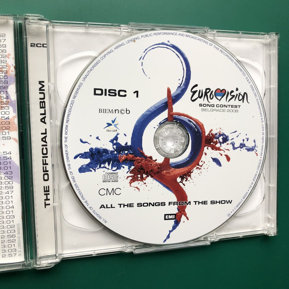 EUROVISION SONG CONTEST Belgrade 2008 World Pop Rock Folk 2x CD