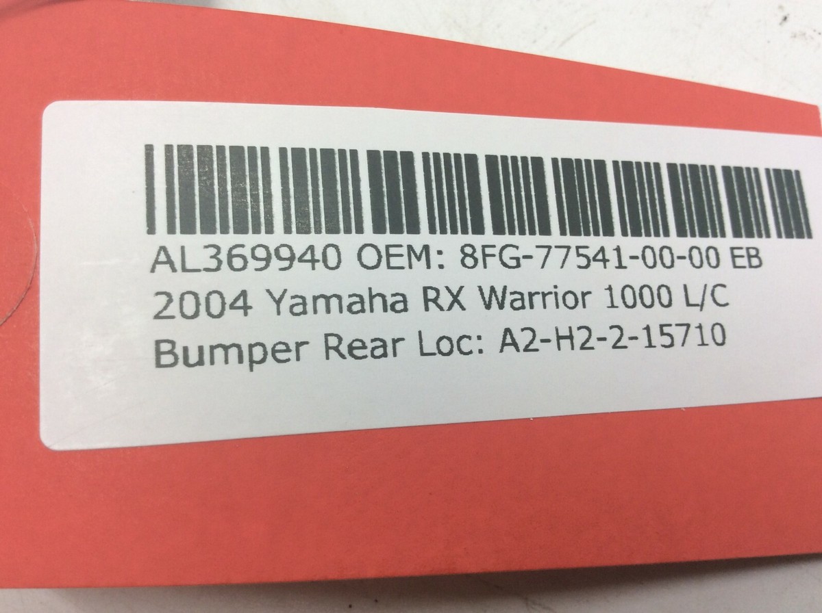 Yamaha Rage Warrior Attack 2004-2007 NOS OEM Rear Bumper 8FG-77541