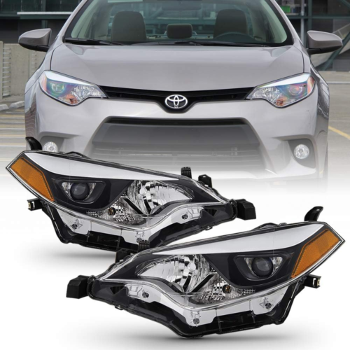2014 2015 2016 Toyota Corolla LED Projector Headlights Headlamps Left+Right