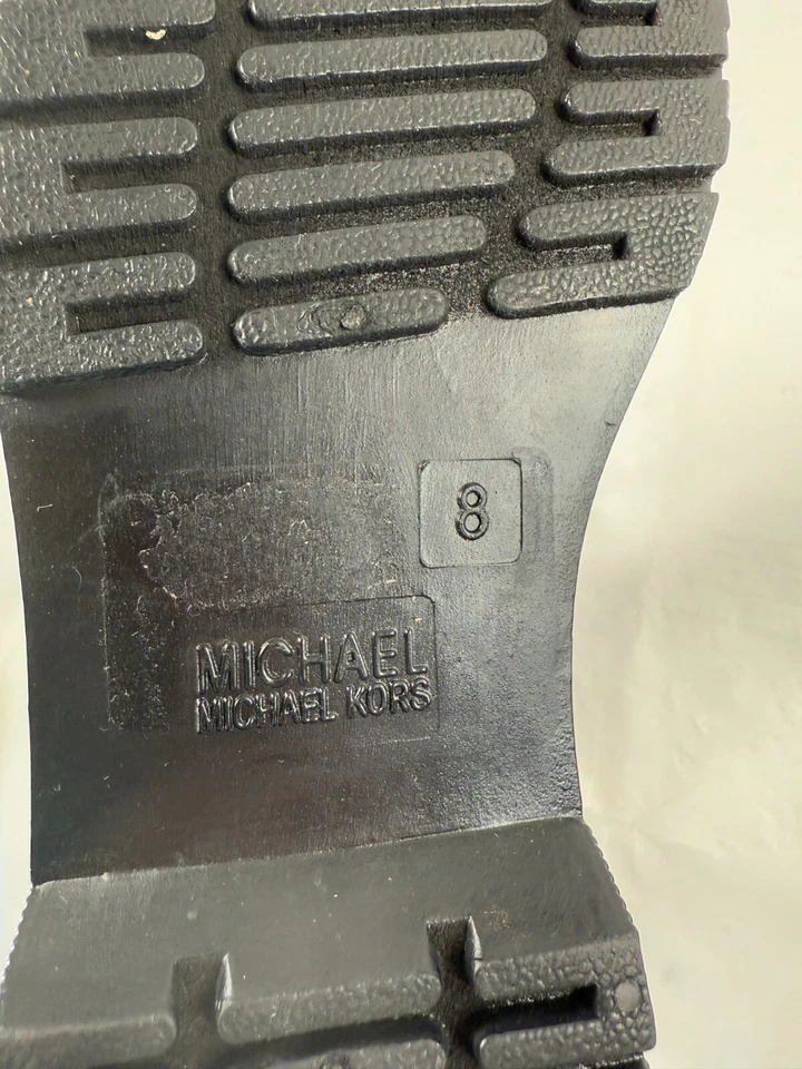 Michael KORS TAVIE MK логотип бренди шнурует вверх короткие дождя ботинки размер 8 новый - Изображение 3 из 4