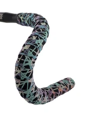 REFLECTIVE PRINT MF BK Road Touring Bicycle Bike BTP Handlebar Tape, Black
