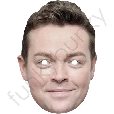 FUNKYBUNKY Stephen Mulhern Celebrity Card Face Mask - Ready To Wear - Fancy Dress