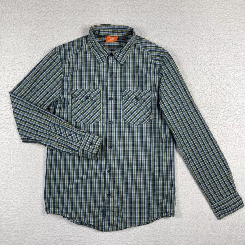 merrell plaid outdoors gorpcore hiking workwear camp shirt