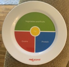 Weight Loss Portion Control Plate With Set Of Exercise DVDs Real Appeal Brand 