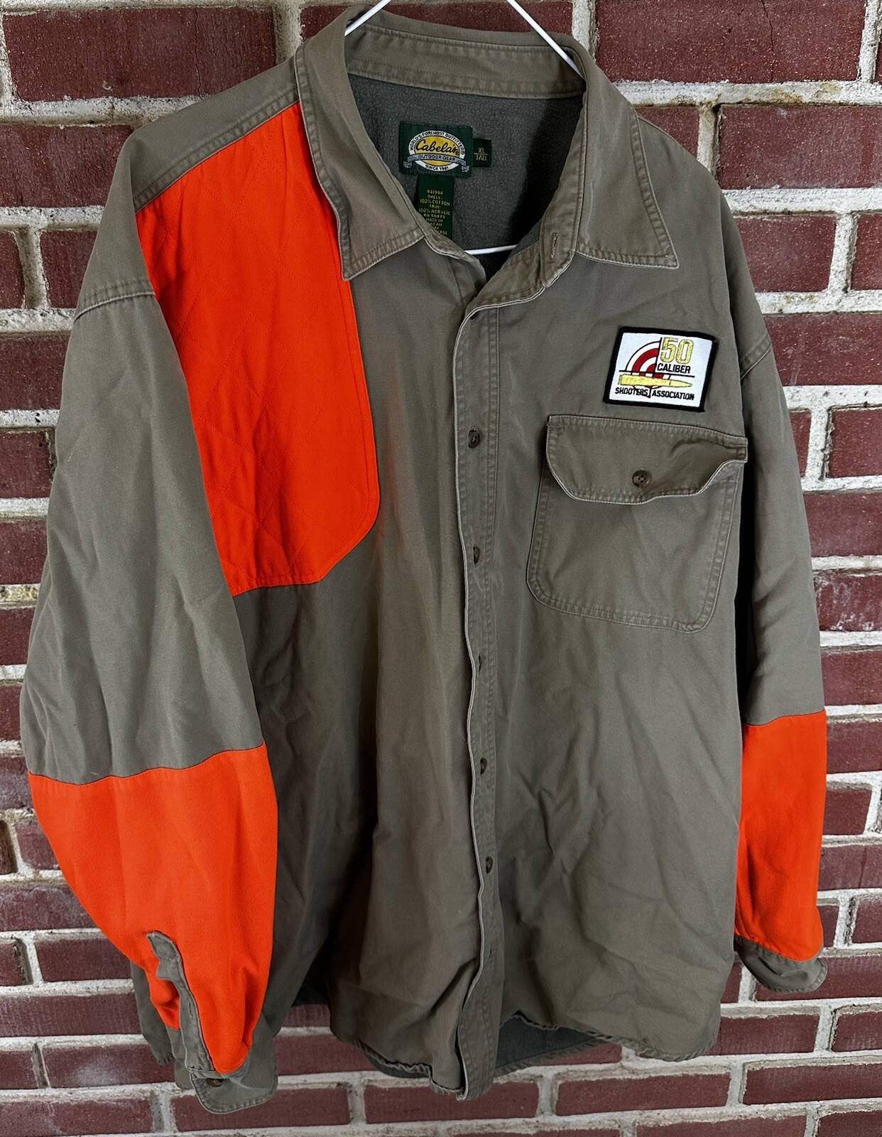 50 Caliber Shooters Association Cabela Shooting Shirt XL Tall XLT eBay