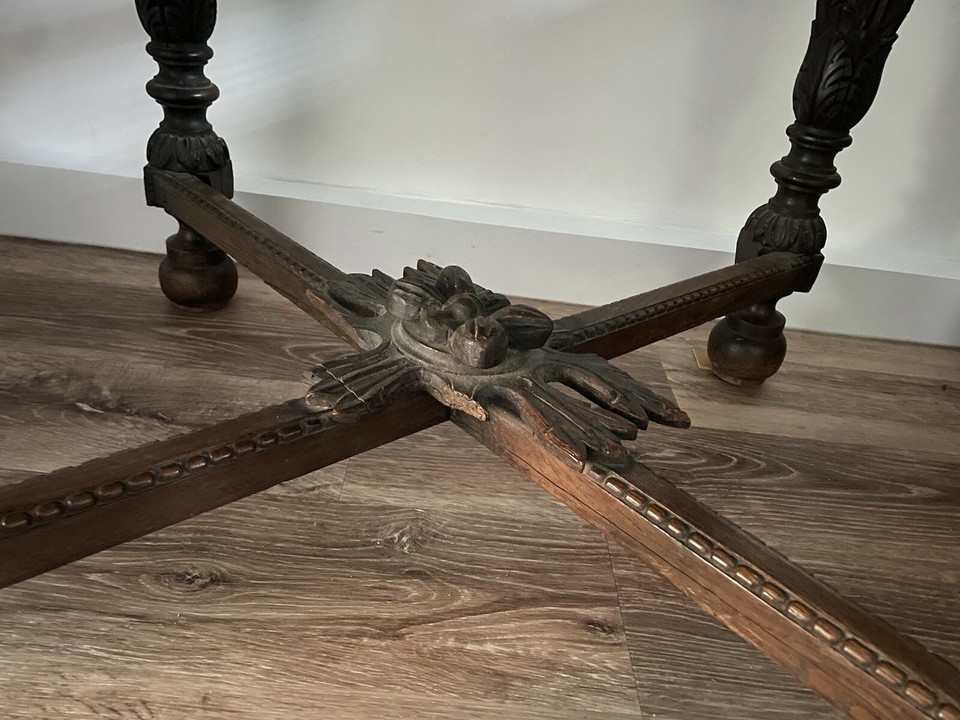 antique oak dining table eBay