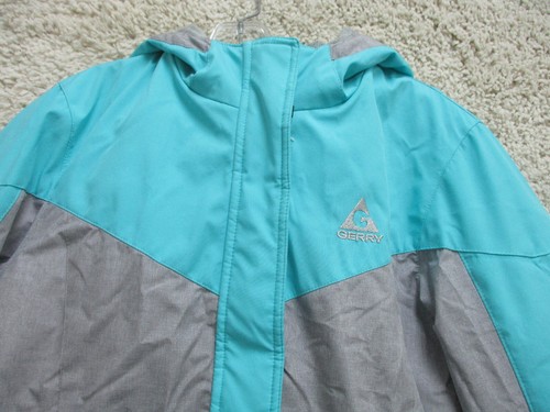 Gerry Jacket Large Youth 14-16 Blue Full Zip Pockets Hoodie Logo Ski Snow Boys - Picture 2 of 13