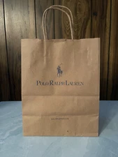 NEW POLO RALPH LAUREN PAPER SHOPPING GIFT BAG TOTE  8" x 10" BN