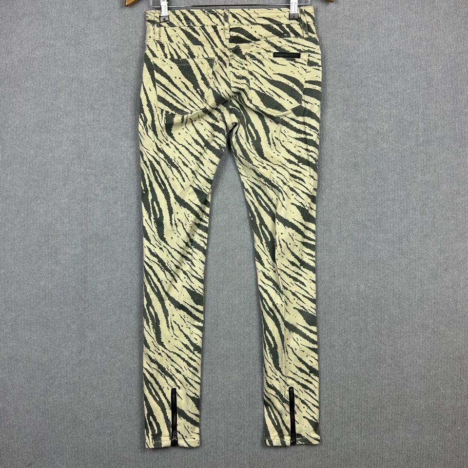 Pantalones de mezclilla Sass & Bide para mujer 27 W28xL29 gris blanco Playman calce ajustado elástico Foto 3 de 4