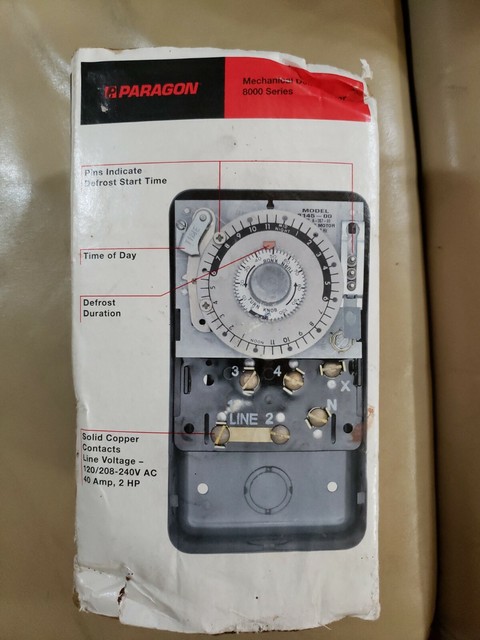 Paragon Mechanical Defrost Control Timer 8000 Series Model 8145-20 for