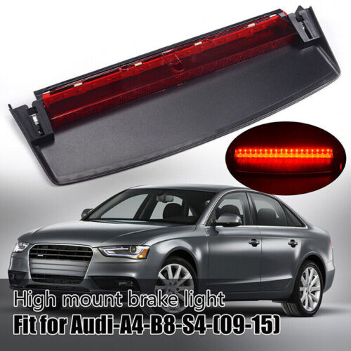 For Audi A4 S4 B8 Quattro 2009-2015 Third Brake Stop Light Red Lens 8K594509 - Picture 1 of 6