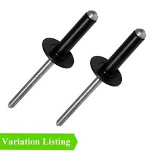 Black Aluminium Large Flange Pop Rivets, Dome headed Blind Rivet. All Sizes