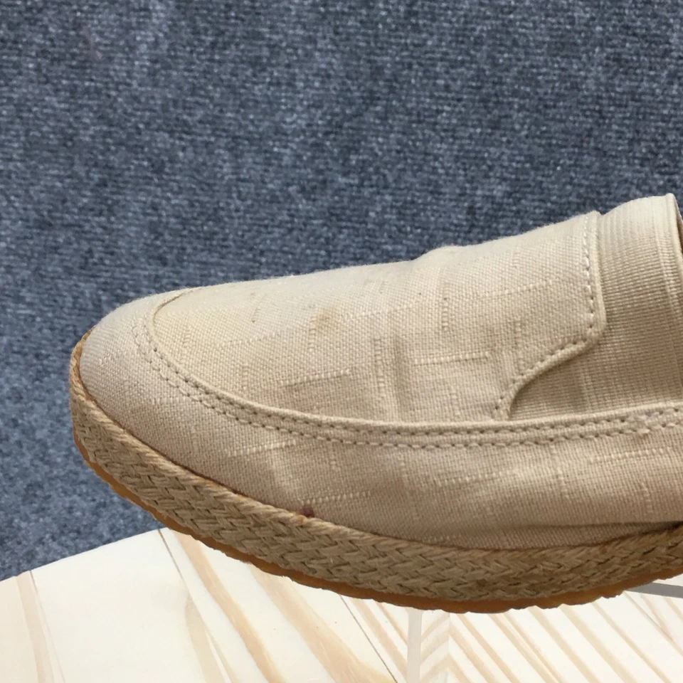 Grasshoppers Alpargata Mujer 10 Marrón Punta Redonda Mocasín Sin Cordones Informal Lona Foto 4 de 4