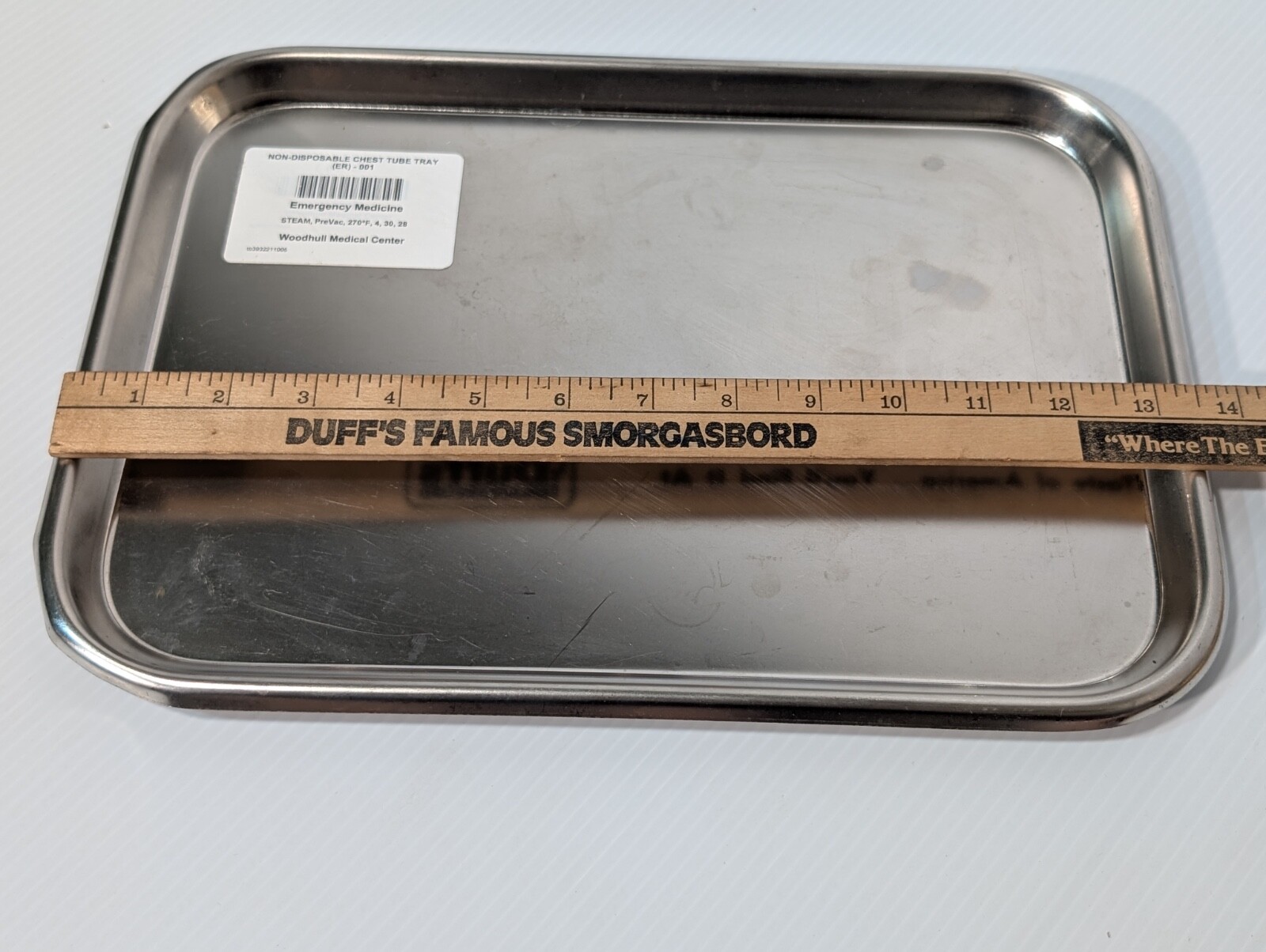 Lot of 6 Stainless Steel Instrument Trays: Vollrath, Polar Ware, more 10"x13.5"