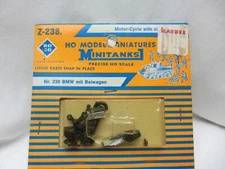 ROCO MINITANKS DBGM #238 German WWII BMW Motorcycle with Side Car