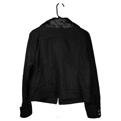 ジャケット・アウター 00S OLD GAP WOOL FULL- ZIP JKT GAP Women's Jacket Black Wool Blend Full Zip Quilted Lined