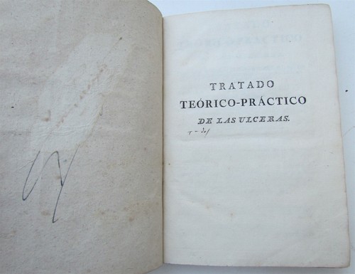 1802 TRATADO TEORICO-PRACTICO DE LAS ULCERAS MEDICAL TREATMENT OF ULCERS by BELL - Imagen 3 de 4