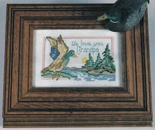 LOVE GRANDPA Cross-Stitch (Single Pattern From Magazine) Duck