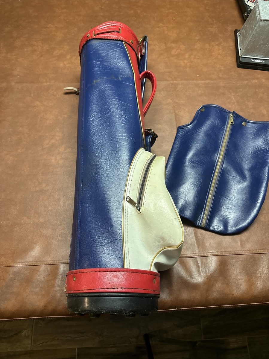 Vintage Ben Hogan Sun Jet Red/White/Blue Cart Golf Bag