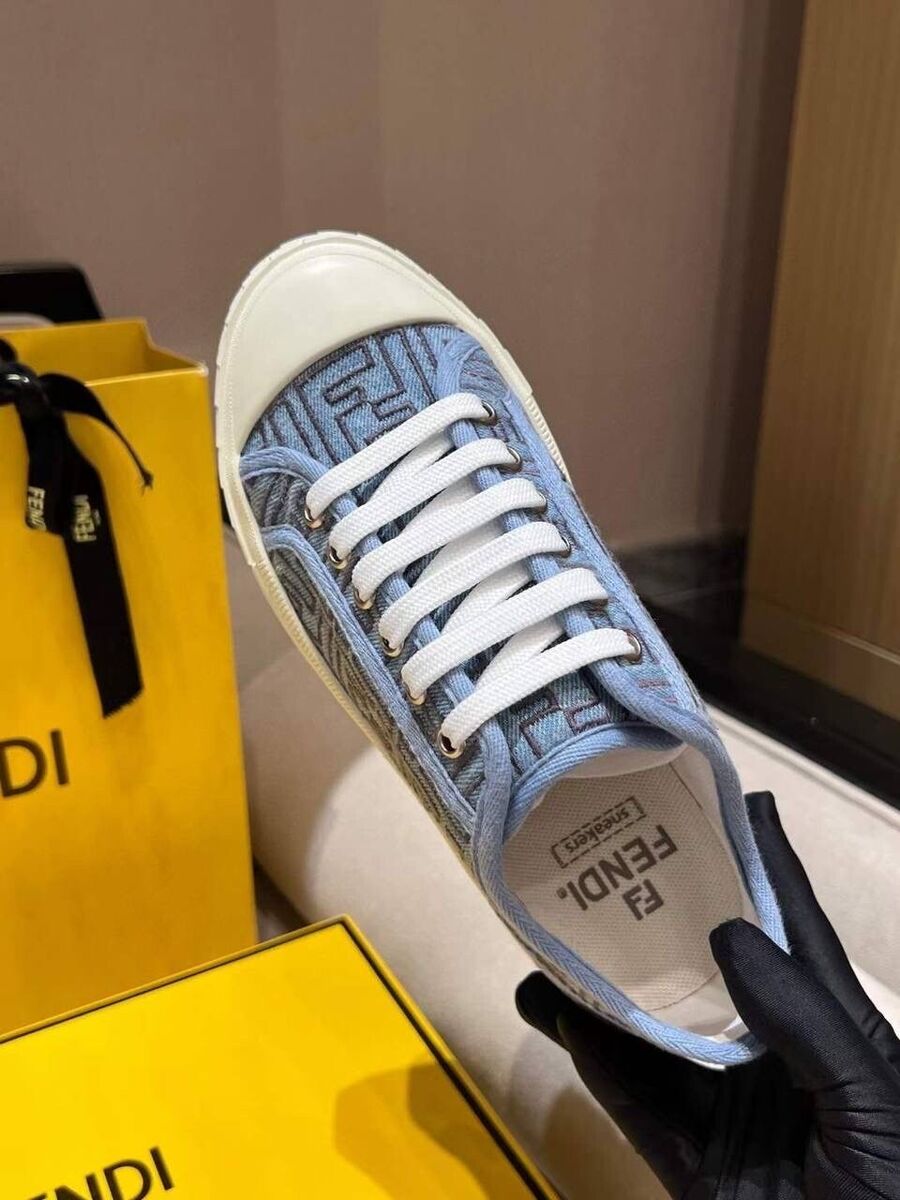 FENDI. Domino sneakers with rubber soles. Size 39, UK 6.5 FENDI. Domino sneakers with rubber soles. Size 39, UK 6.5