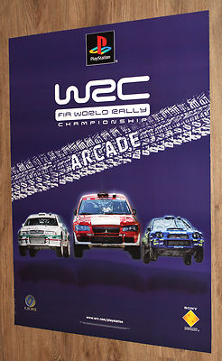 FIA WORLD RALLY CHAMPIONSHIP ポスター WRC FIA World Rally Championship Arcade very rare Promo