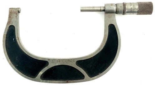 Tubular Co. Outside Micrometer,  Friction Thimble, 3”-4" .0001” Range