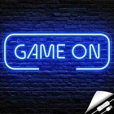 SEGRASS Gaming Neon Sign - Dimmable LED Neon Sign for Gaming Room Decor