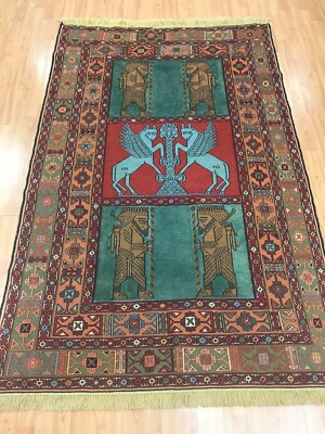 4'4'' x 6'8'' New Turkish Kilim (Kelim) Oriental Rug - Ancient Design - Hand Made