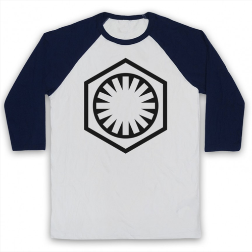 FIRST ORDER LOGO UNOFFICIAL STAR WARS SITH SYMBOL FILM 3/4 SLEEVE BASEBALL TEE - Picture 8 of 16