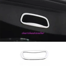 For Jeep Compass 17-2021 ABS Glossy Chrome Tailgate Trunk Handle Lock Frame Trim