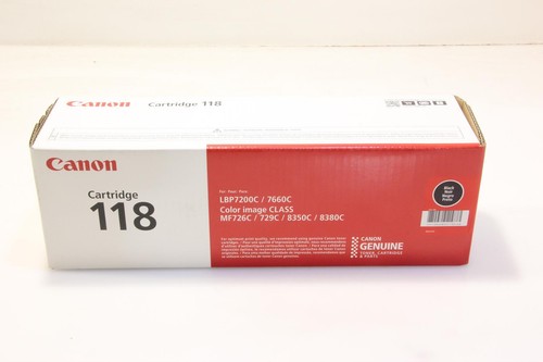 NEW CANON CARTRIDGE 118 BLACK TONER CARTRIDGE. SKU221746