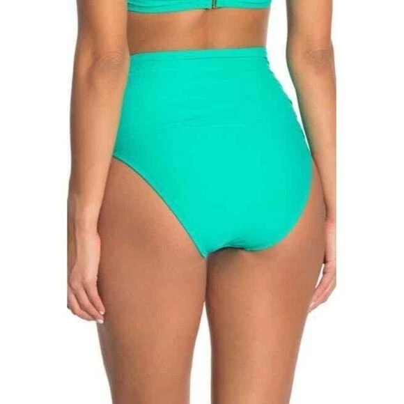 Pantalones de bikini Athena nuevos sin etiquetas verde jade cintura ultra alta 8 Foto 2 de 3