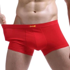 Men's Cotton Underwear U Convex Pouch Boxer Briefs with Comfort Flex Waistband